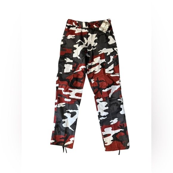 Rothco NEW Red Camo Tactical BDU Pants Camping EMS Army Pants Men’s Size Small - Picture 3 of 13